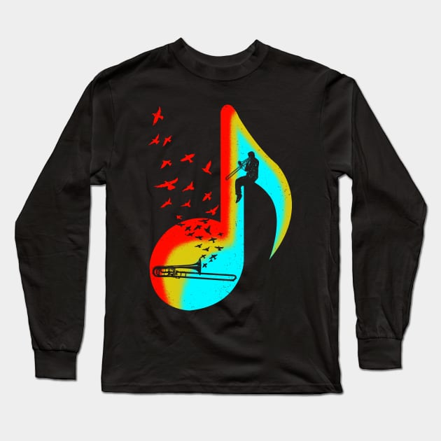 Music Trombone Player Long Sleeve T-Shirt by barmalisiRTB